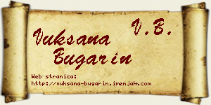 Vuksana Bugarin vizit kartica